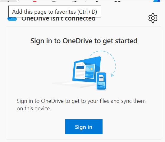 Step 13 The OneDrive icon when opened should look like this